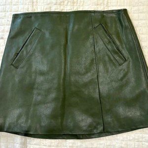 Vegan Leather Mini Skirt